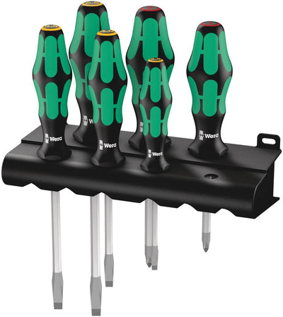 Wera 334 Sk/6 Set Of Screwdrivers Rack Power Shape Plus Punta Láser — image 1
