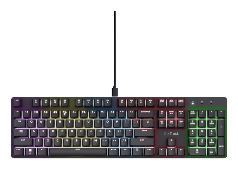 Trust Keyboard Gaming Gxt 871 Zora Mecanico RGB Colour Black