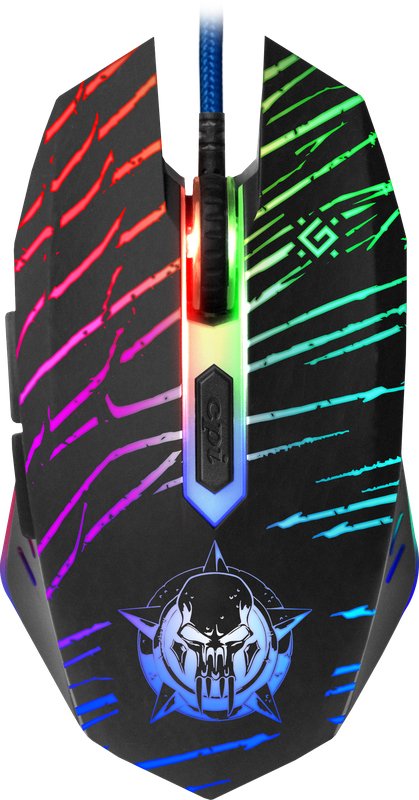 Defender Dark Agent GM-590L Mouse Mano Derecha USB Type a Óptico 12800 DPI — image 1
