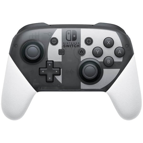 Nintendo Switch Pro Controller Super Smash Bros. Ultimate Edition Black Grey White Bluetooth Gamepad Analógico — image 1