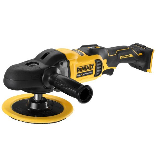 Dewalt Pulidora Rotativa Wireless DCM849N-XJ, 18 Voltios, Pulidora Yellow/Black Without Battery Ni Charger DCM