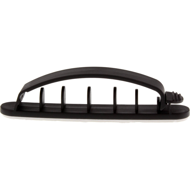 Inline 10 Units Gestor Cables With Tape Adhesiva 8,5CM Black