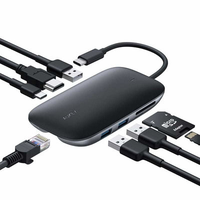 Aukey CB-C71 Interface Hub 5000 Mbit/S Black — image 1