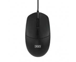 3GO Mouse USB 1000DPI - 3 Buttons - Uso Ambidiestro - Colour Black — image 1