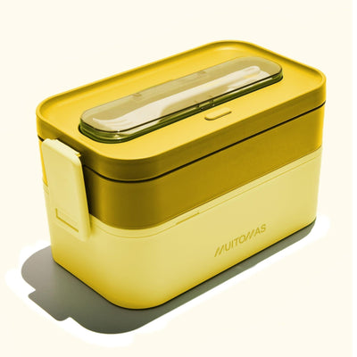 Muitomas, Lunch Box 1700ML, With Cutlery And Dos Compartimentos, Recipiente Airtight Alimentos, Apta Microwave — image 1