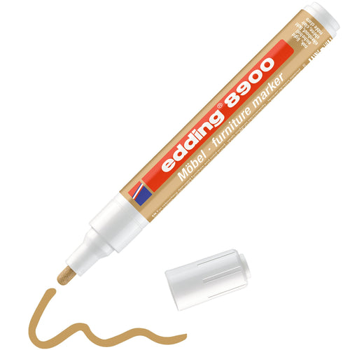 Edding 8900 Marker Permanente Muebles - Punta Redonda 1.5-2MM - Resistant a Light - Secado Fast - Colour — image 1