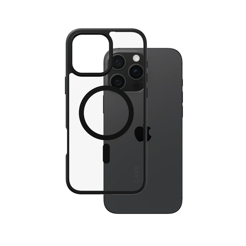 Panzerglass Care™ By ® Urban Combat Case Transparent W. Black Frame & Magsafe Iphone 16 Pro Max. Case For Appl