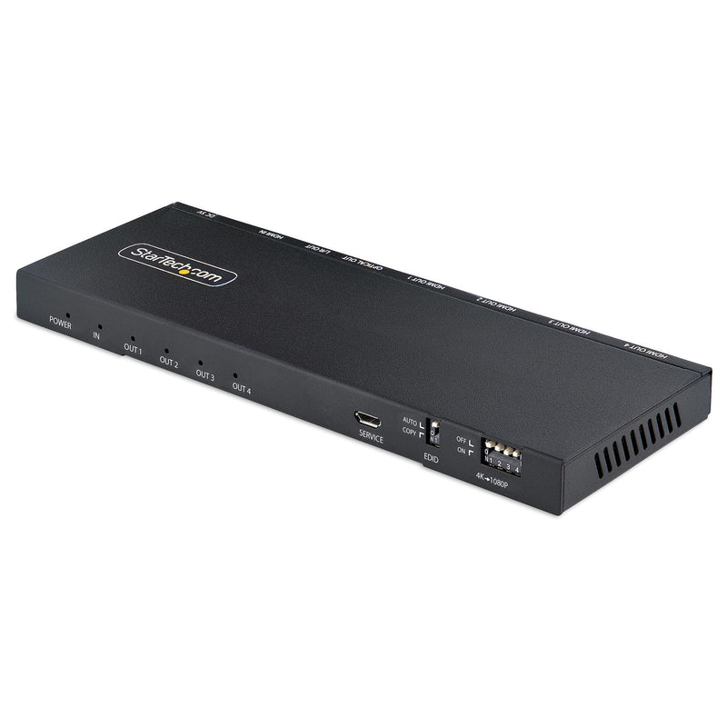 4-PORT HDMI Splitter - 4K 60HZ Perp Built-in Scaler