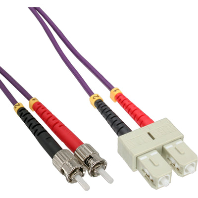 Inline Cable Duplex Fibre Optic Sc/St 50/125?M OM4 2M — image 1