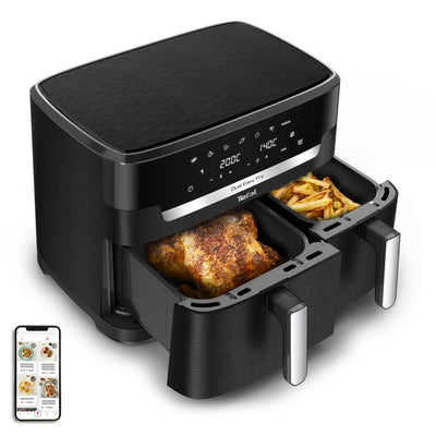 Tefal Fryer Easy Fry Dual XXL EY9428E0 Double 11 L Independiente 2020W Black — image 1