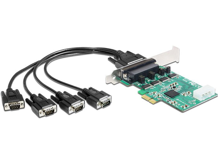 Pci Express X1 Karte Zu 4 X Seriell RS-232 High Speed 921K With Spannungsversorgung