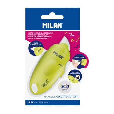 Milan Cutter Hoja Ceramic Capsule Serie Acid Blíster Yellow — image 1