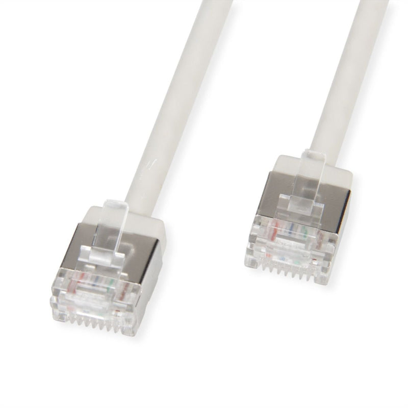 Roline U FTP Datacenter Network Cable CAT.6A (class Ea), Lsoh, Slim, Extra Kurzer Plug Grey 5M