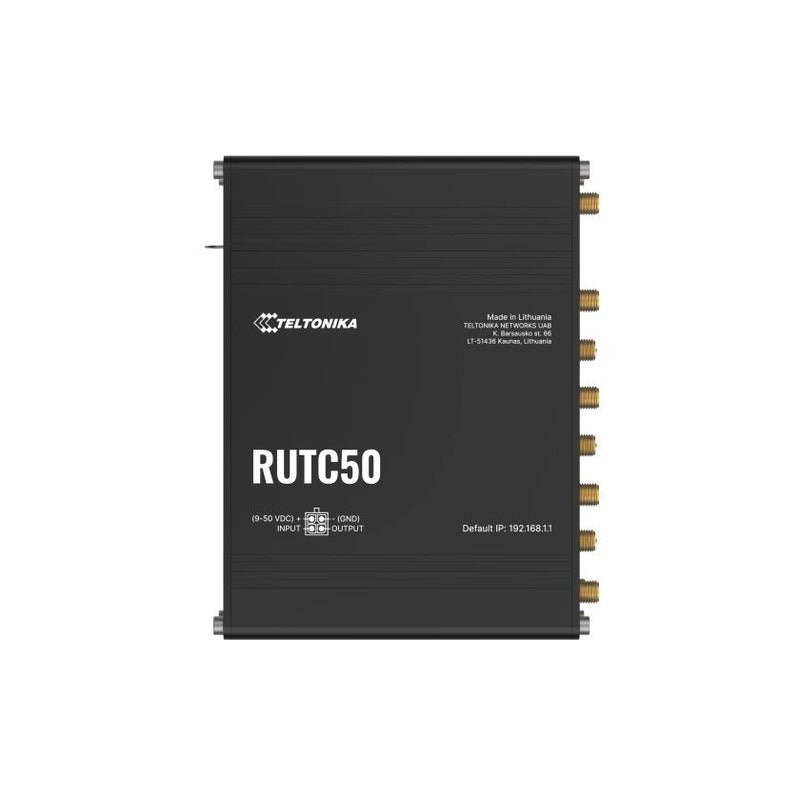 Teltonika Router Wireless RUTC50 Gigabit Ethernet Double Band (2,4GHZ / 5GHZ) 5G Black