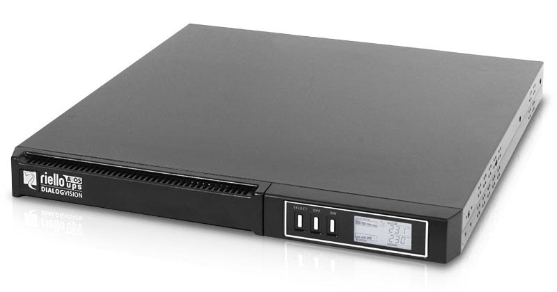 Riello UPS Dialog Vision 1100 Dual. Interactive Sine Wave (vsr 1100) 1100VA, 740W, USB/RS232, 50DBA, 1U, 15.6K
