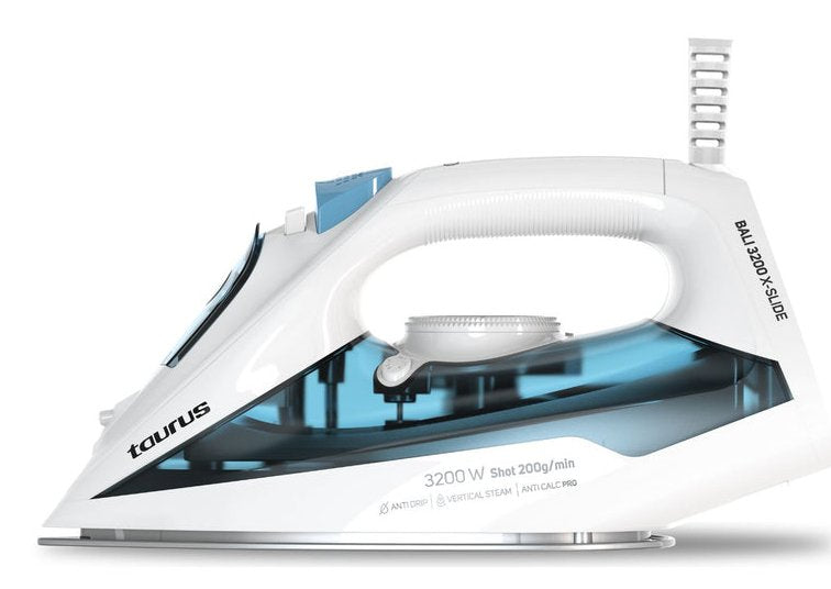 Taurus Bali 3200 X-slide Straightener Vapor-seco Soleplate Ceramic 3200W Blue White