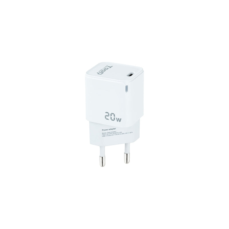 TooQ Wall Charger USB-C/Pd 20W - White