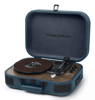Muse Tocadiscos MT-201 Ob Blue With Speakers — image 1