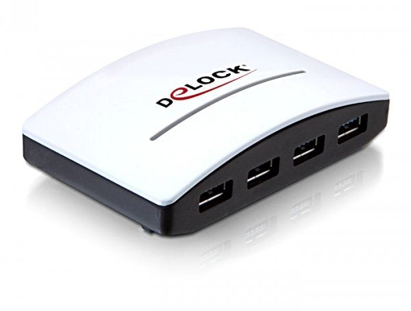 Delock USB 3.0 External Hub 4 Port 5000 Mbit/S Black