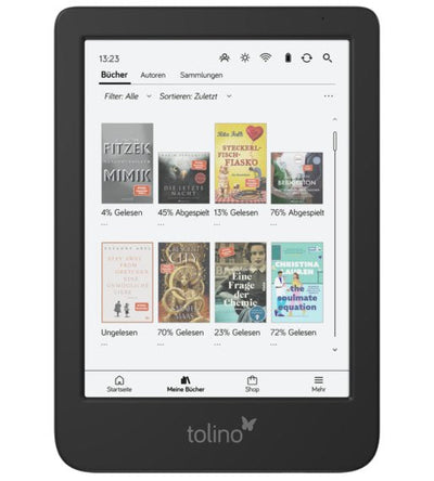 Tolino Shine Colour Lectore E-book Screen Touchscreen 16GB Wi-Fi Black — image 1