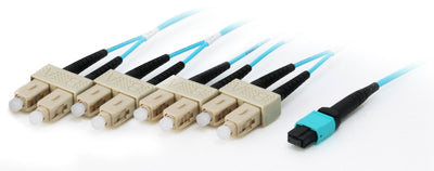 Equip 25557407 Cable Fibre Optic 7M Mtp 4X Sc OM4 Cyan — image 1