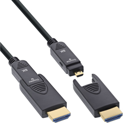 Inline® HDMI Aoc Cable Ultra High Speed Hdmi, 8K4K, Detachable Plug, 50M — image 1