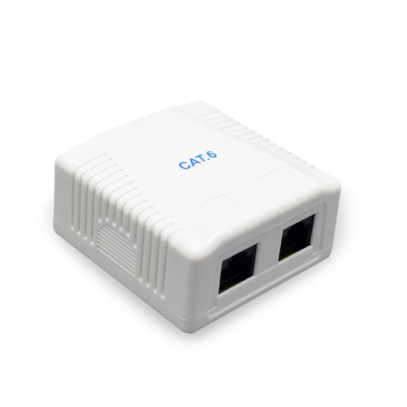 Gembird Roseta Surface CAT.6 UTP 2-PORT White