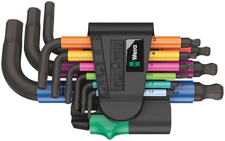 Wera 05133164001 Key Hexagonal Set Of Keys Allen Métrico 9 Pieces