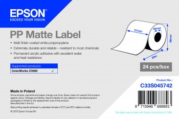 Epson C33S045742 Label Printer White