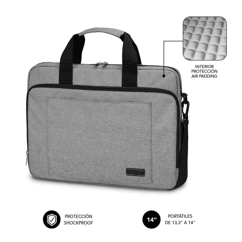 Subblim Case Air Padding Laptop Bag Laptops Up To 14' Tape Trolley Grey