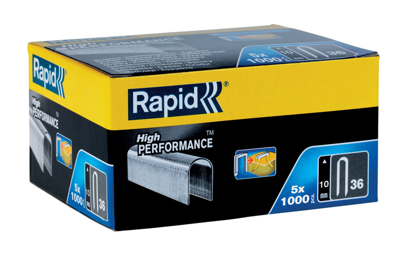 Box 5000 Staples Cable 36 10MM. 5X1000 Unid. DP 11884410 Rapid