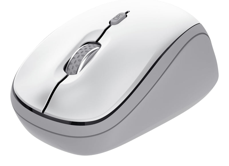 Trust Mouse Optico Yvi + Wireless Multidispositivo White Span Data-teams'true'Bluetooth/Span/ DPI 800-2400