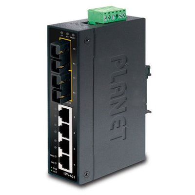 IP30 4-PORT 10 100BASE + Port 100BASE-FX Ethernet Switch — image 1