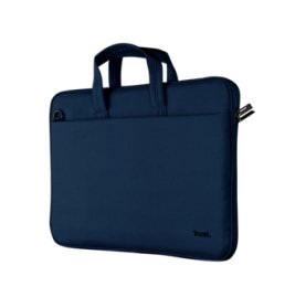 Trust Case Laptop 14 Bologna Slim Eco Compartimento Acolchado Bolsillo Front Blue