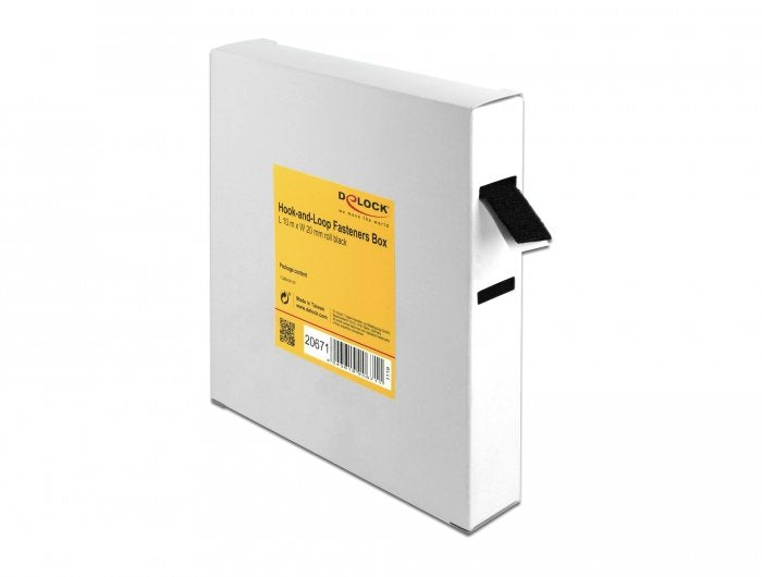 Tape Velcro a Roll L 10M X B 20MM In Box Black