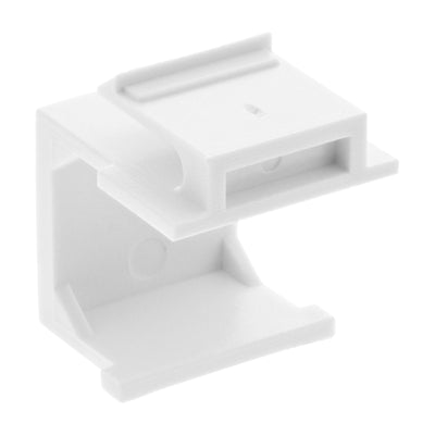 Inline Keystone Snap-in Cover Ciega Slot Módulo, White 10 Units — image 1