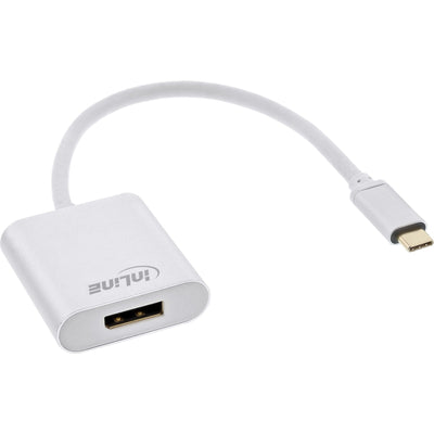 Inline Adapter USB , USB Type-c Male a DisplayPort Female (modo Alternativo Dp), 4K2K, Silver 0,2M — image 1
