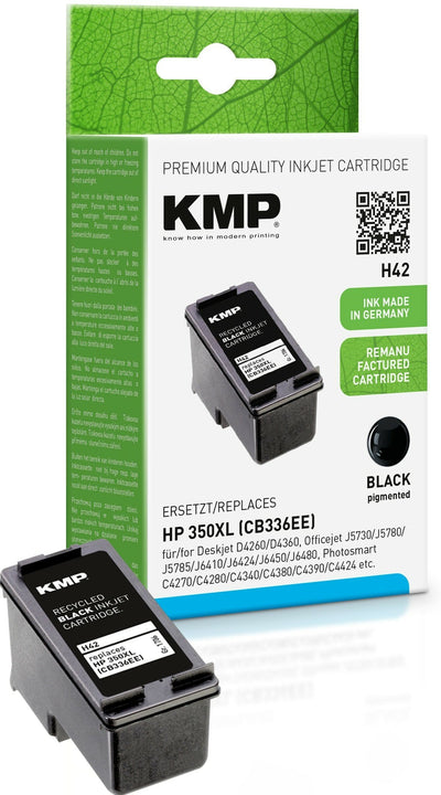 Kmp Cartridge HP CB336EE NR.350XL Black 1000 S. H42 Recargado — image 1