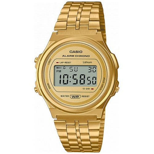 Casio Unisex Watch Casio A171Wemg-9Aef Golden Vintage