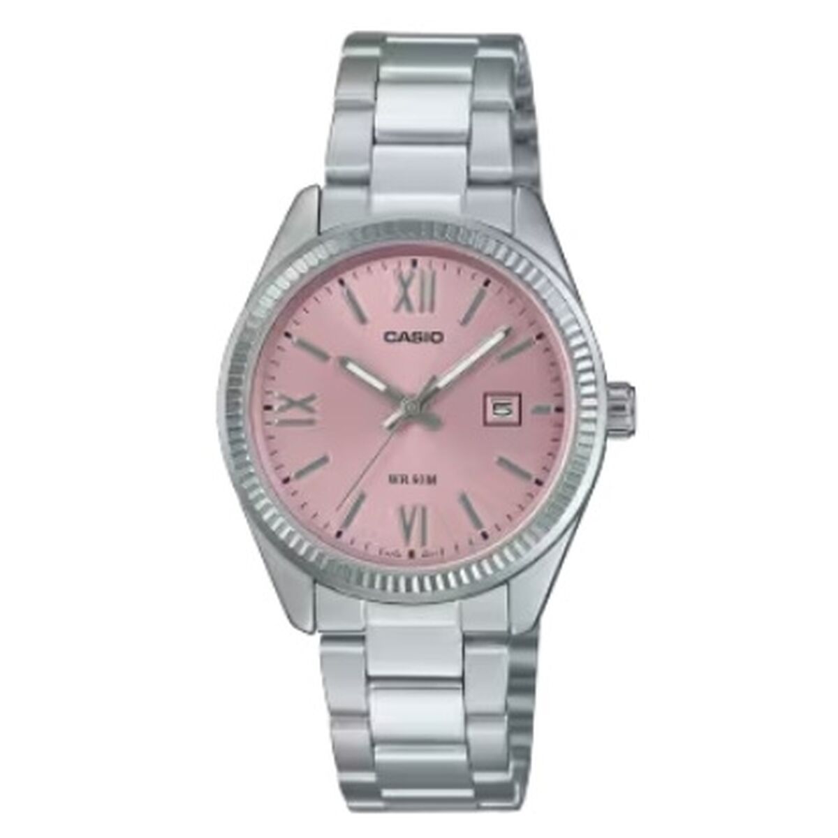 Casio Ladies' Watch Casio Lady Date - Pink Silver (Ø 30 Mm)