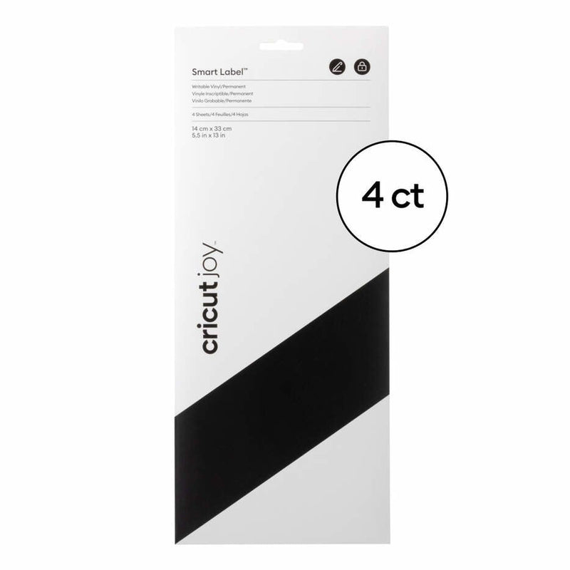 Cricut Smart Label Self-adhesive Permanente Black 4 Pieces