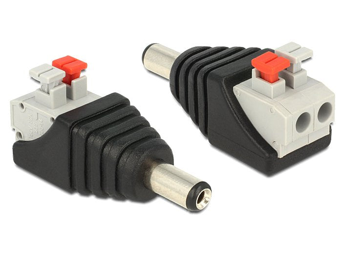 Delock Adapter Terminalblock With Pulsador DC 2,1 X 5,5M