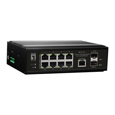 Levelone IGP-1061 Switch Gestionado L2 Gigabit Ethernet (10/100/1000) Energía Sobre Ethernet (PoE) Black — image 1
