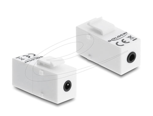 Keystone Módulo Connector Jack Female 3,5MM 4 Pin a Connector Jack Female 3,5MM 4 Pin White — image 1