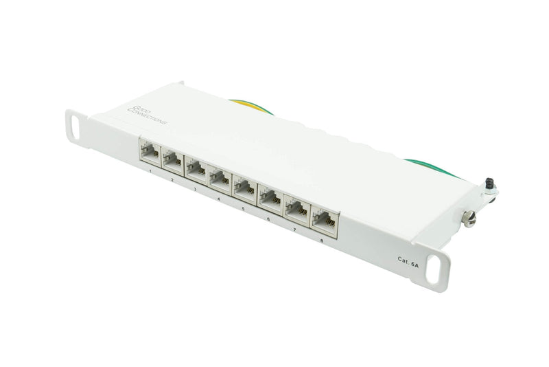 Good Connections Patchpanel 10CAT. 6A 8-P 0,5HE White Puro