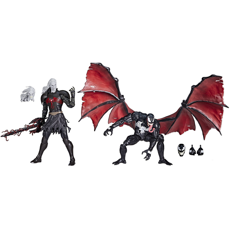 Set 2 Figuras Mavel Knull Y Venom King In Negro Marvel Legends 15CM