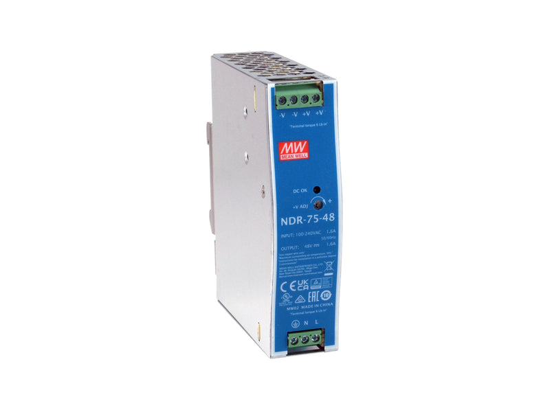 Levelone Industrial Power Supply 48VDC/ 75W + Carril Din Silver