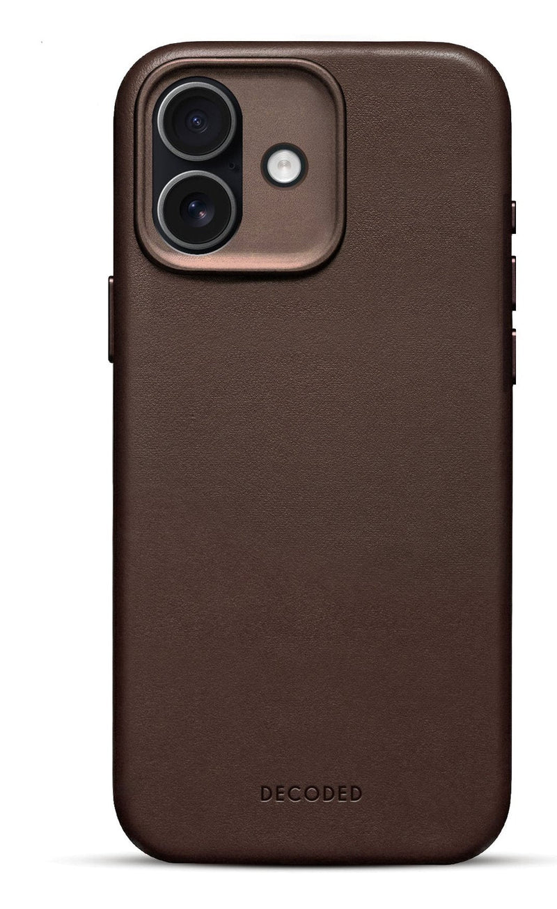 Decoded Leather Backcover Iphone 17 Chocolate Brown