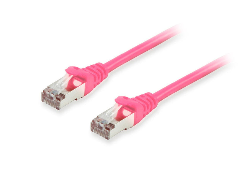 Equip Network Cable CAT.6A S FTP 2x RJ45 10.00M Pink Lszh
