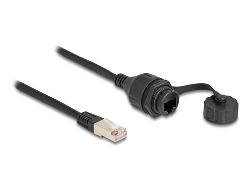 Delock Cable RJ50 Connector Male a RJ50 Connector Female Assembly With Verschlusskappe IP67 Staub- And Waterpr — image 1